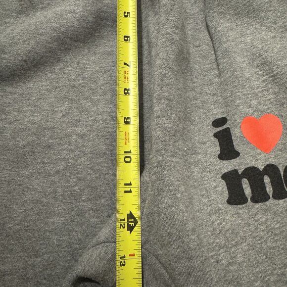 Danny Duncan I Love Hot Moms Sweatpants Joggers Sz L Gray Funny Lounge Pants - Picture 7 of 10